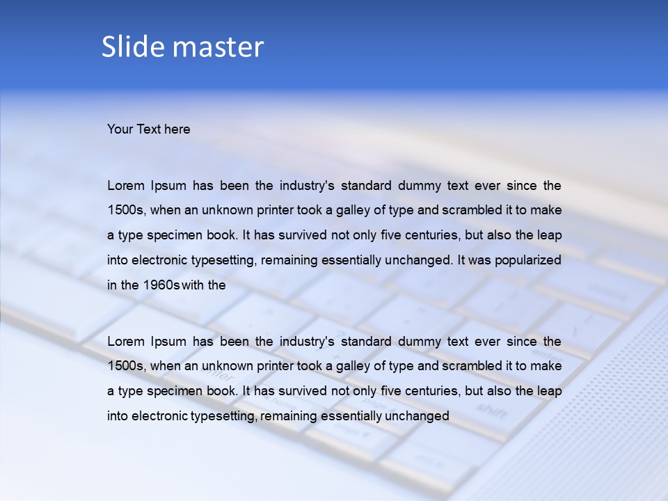 Aluminium Portable Focused PowerPoint Template