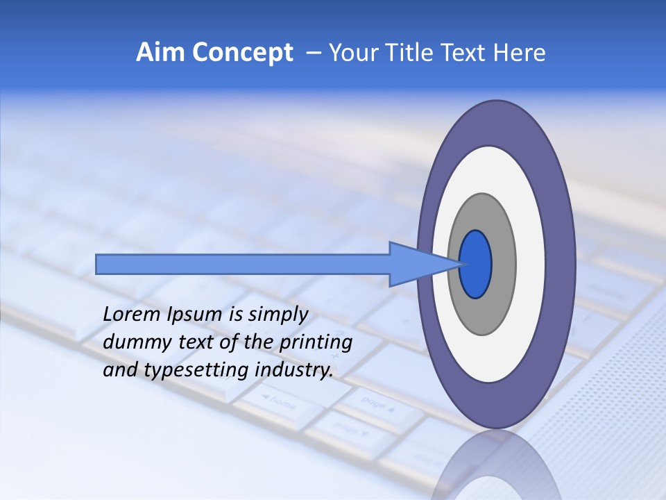 Aluminium Portable Focused PowerPoint Template