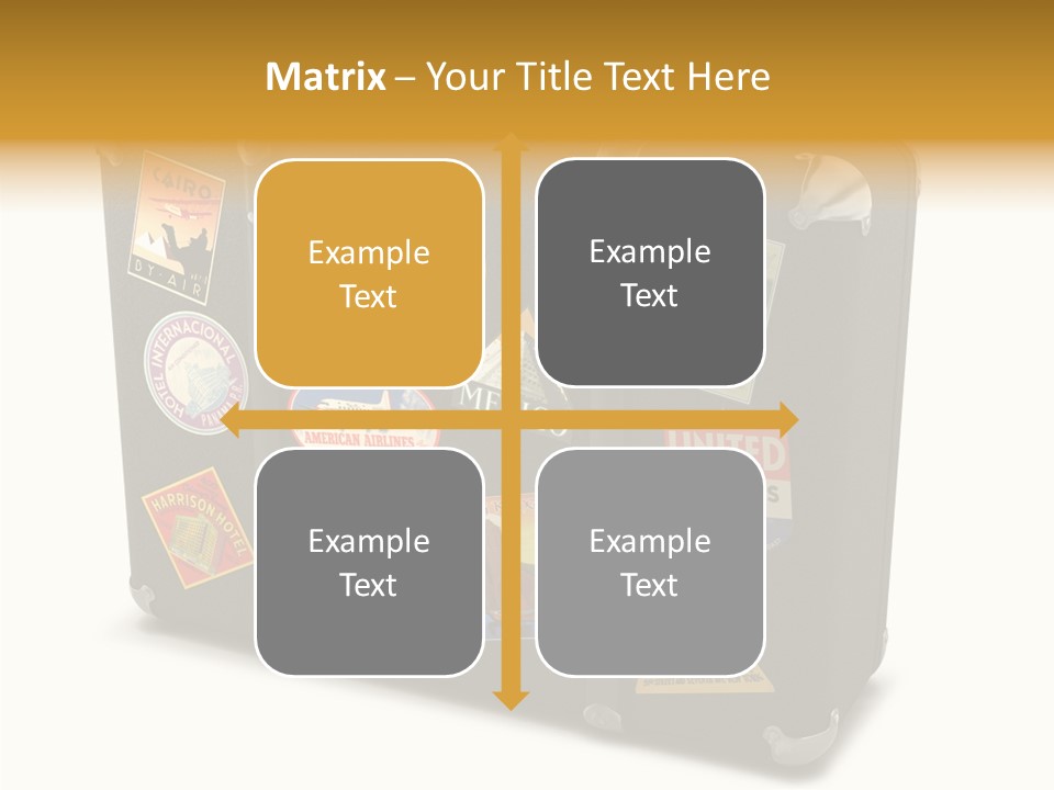 Trip Leather Sticker PowerPoint Template