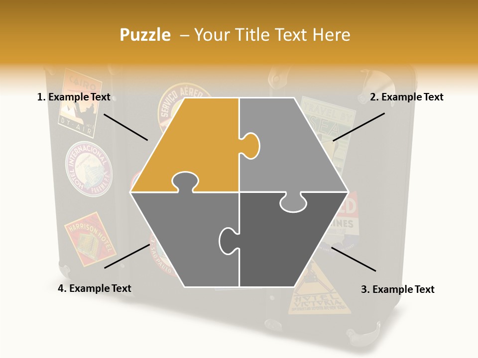 Trip Leather Sticker PowerPoint Template