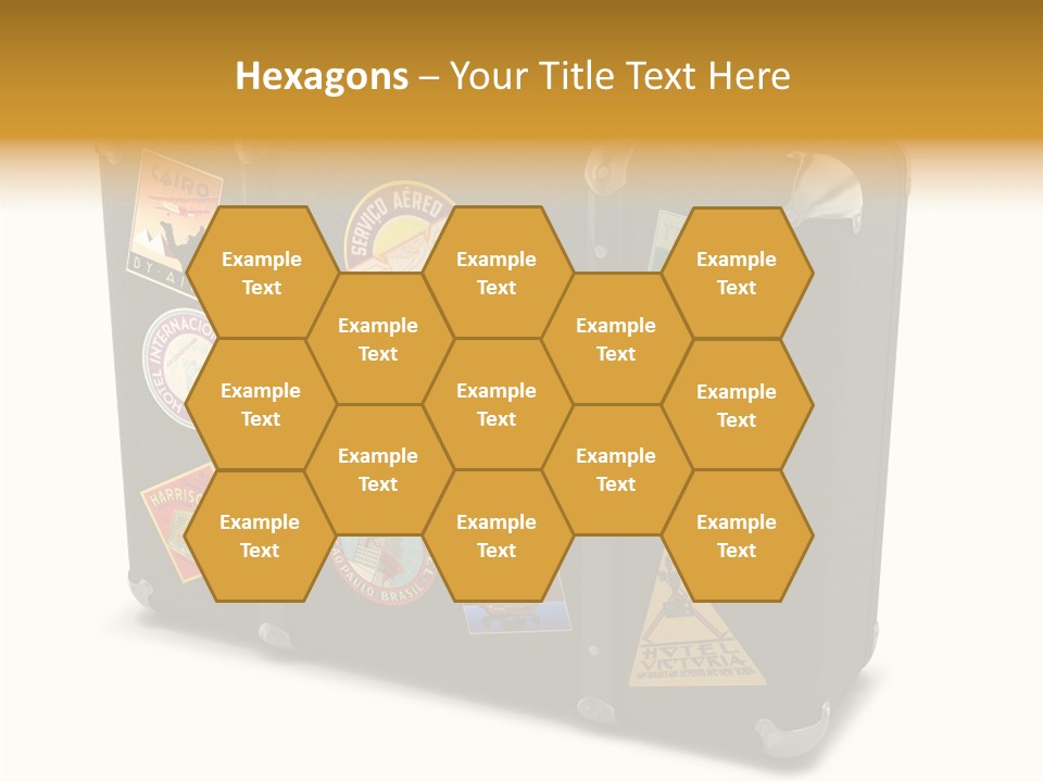 Trip Leather Sticker PowerPoint Template