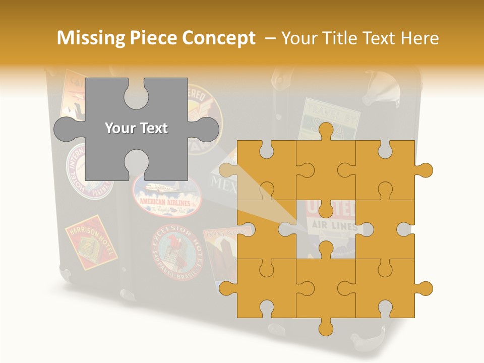 Trip Leather Sticker PowerPoint Template