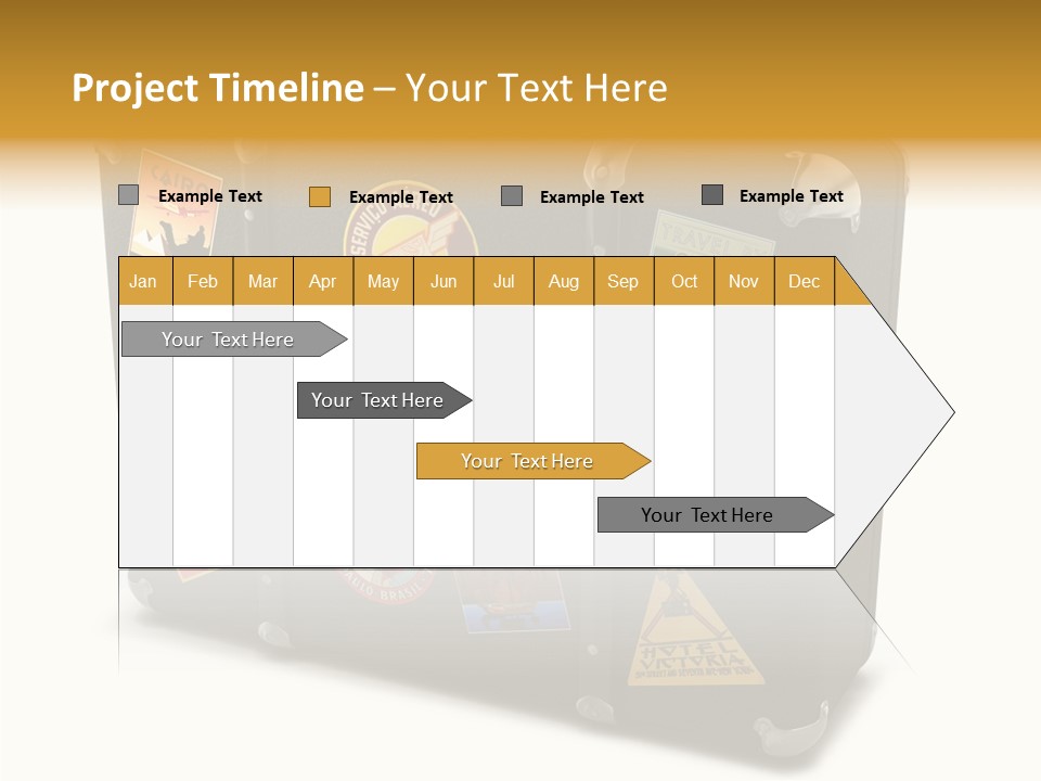 Trip Leather Sticker PowerPoint Template