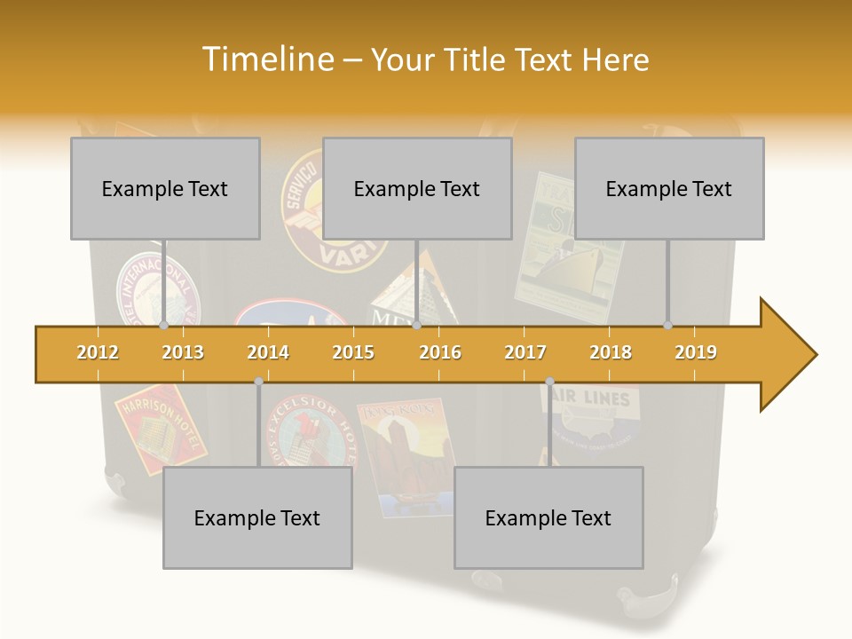 Trip Leather Sticker PowerPoint Template