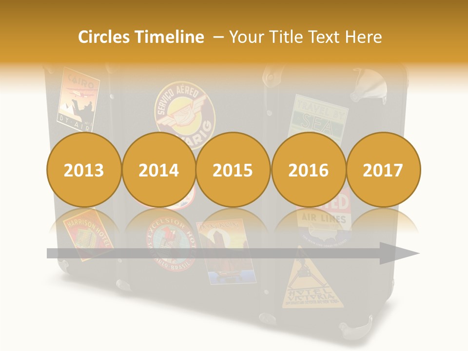 Trip Leather Sticker PowerPoint Template