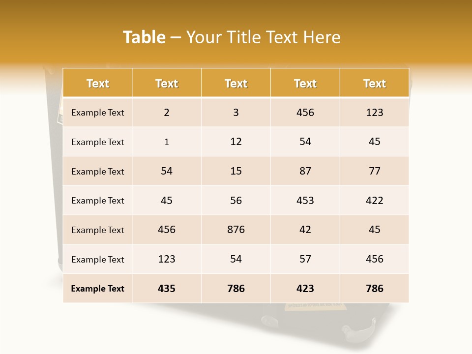 Trip Leather Sticker PowerPoint Template