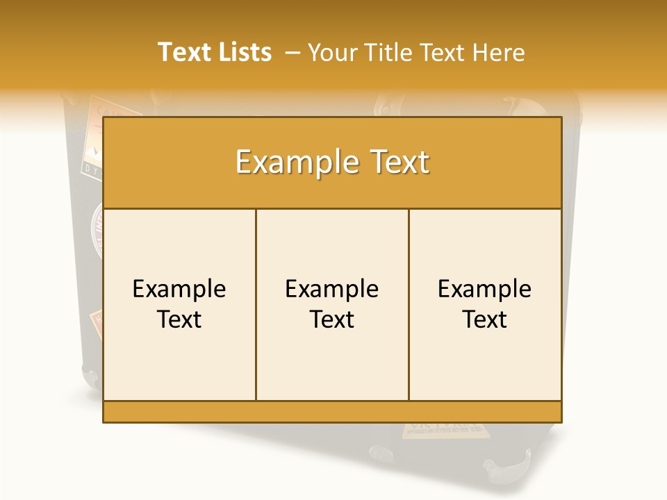 Trip Leather Sticker PowerPoint Template