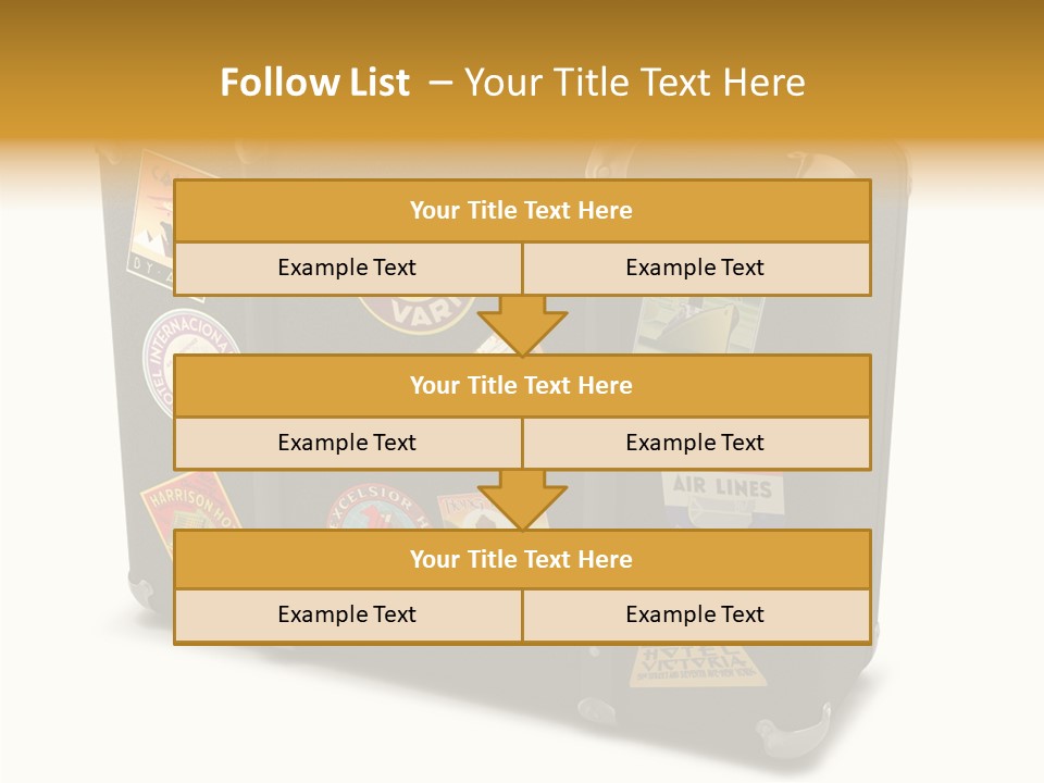 Trip Leather Sticker PowerPoint Template