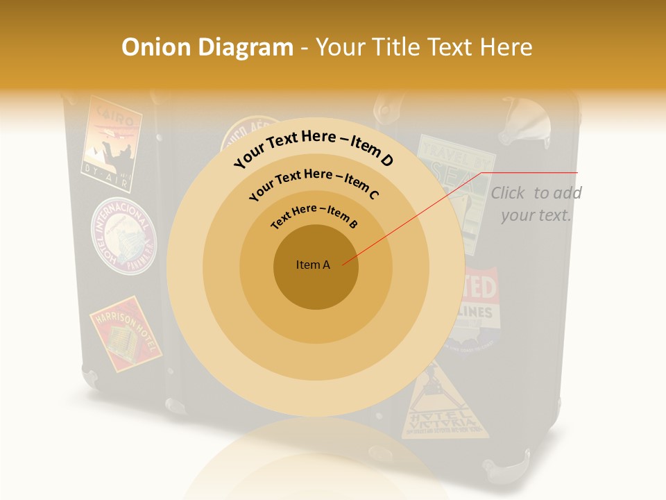 Trip Leather Sticker PowerPoint Template