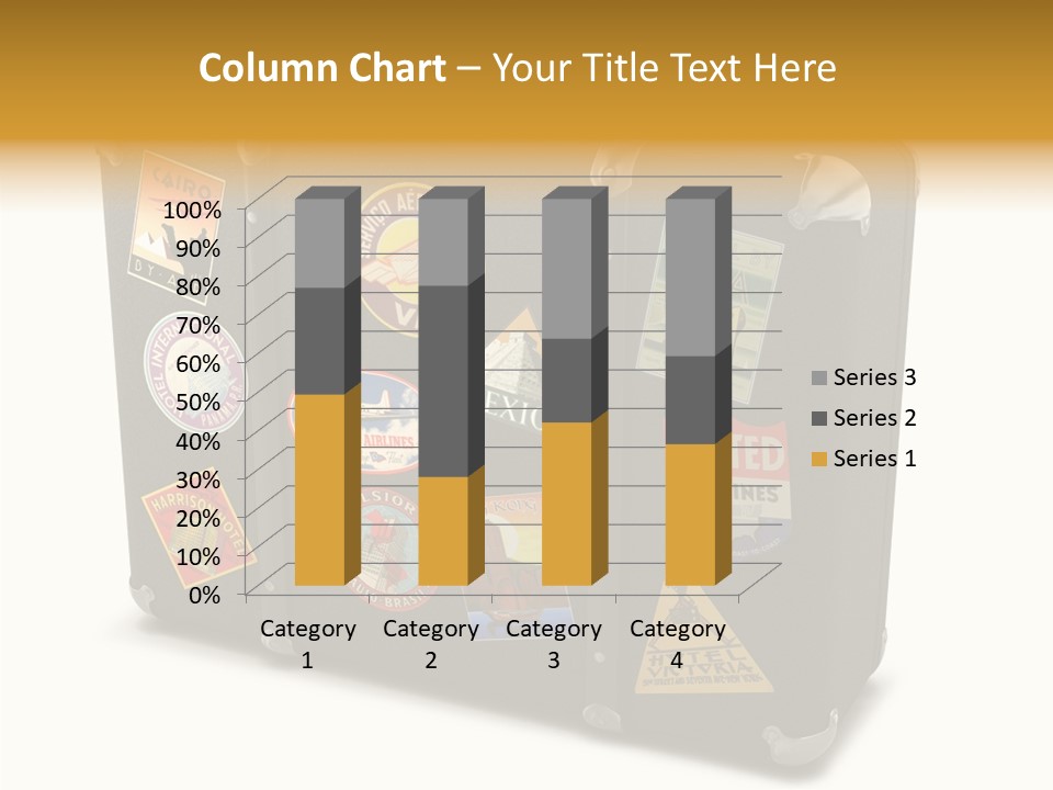 Trip Leather Sticker PowerPoint Template