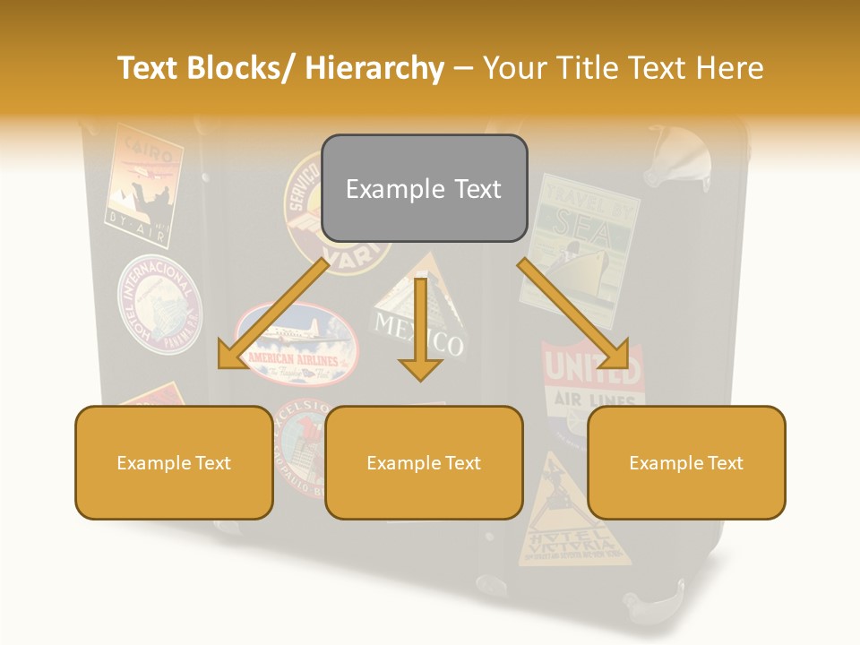 Trip Leather Sticker PowerPoint Template