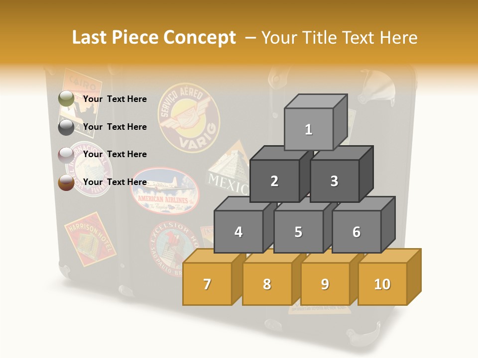 Trip Leather Sticker PowerPoint Template