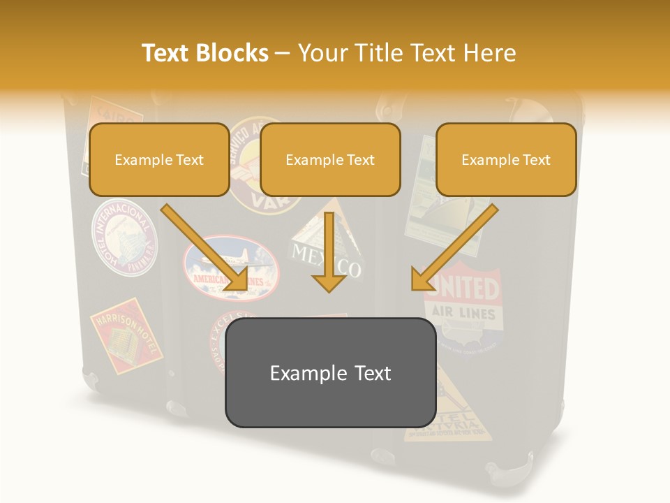 Trip Leather Sticker PowerPoint Template