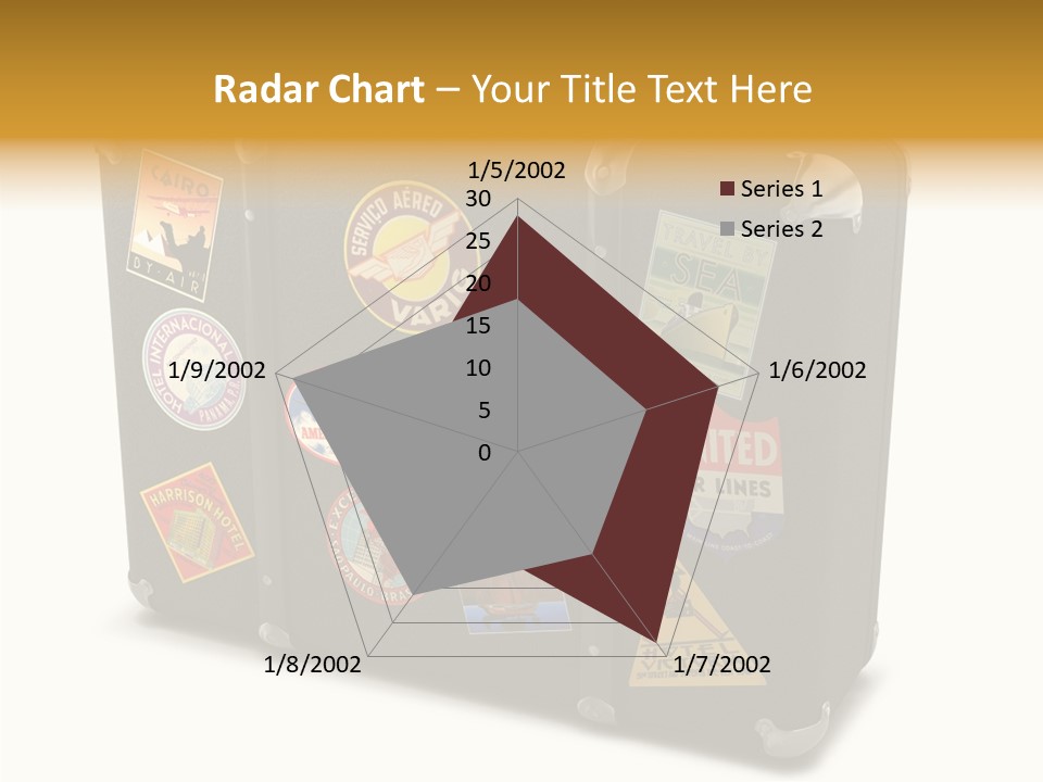 Trip Leather Sticker PowerPoint Template