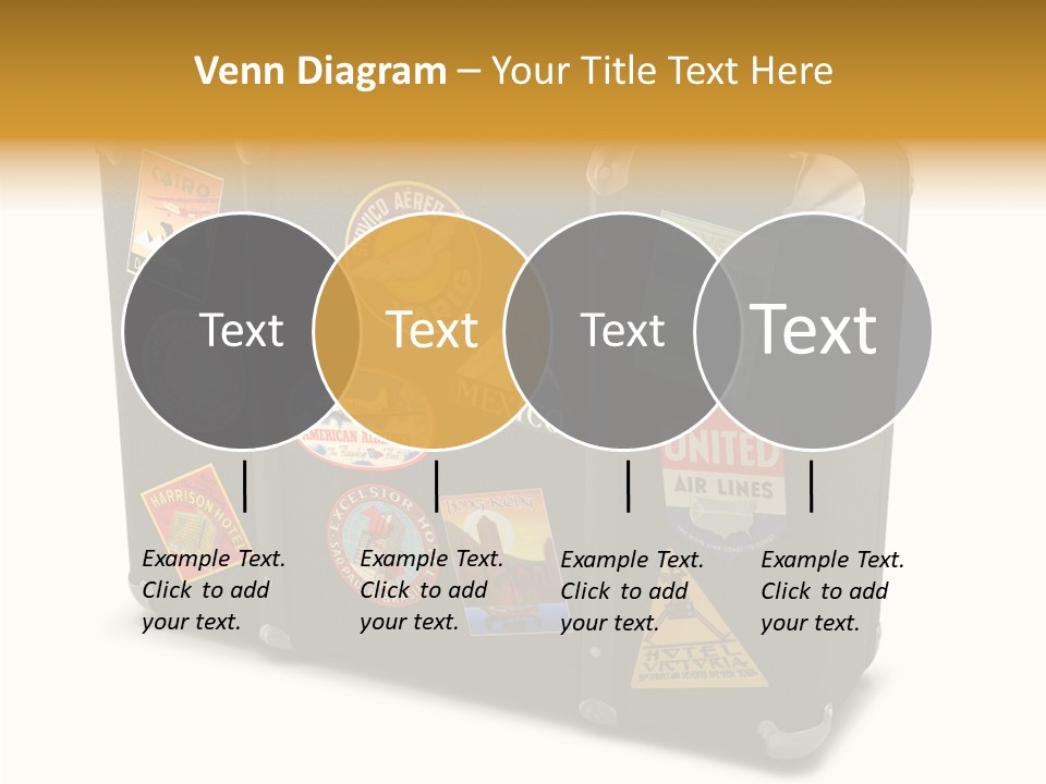 Trip Leather Sticker PowerPoint Template