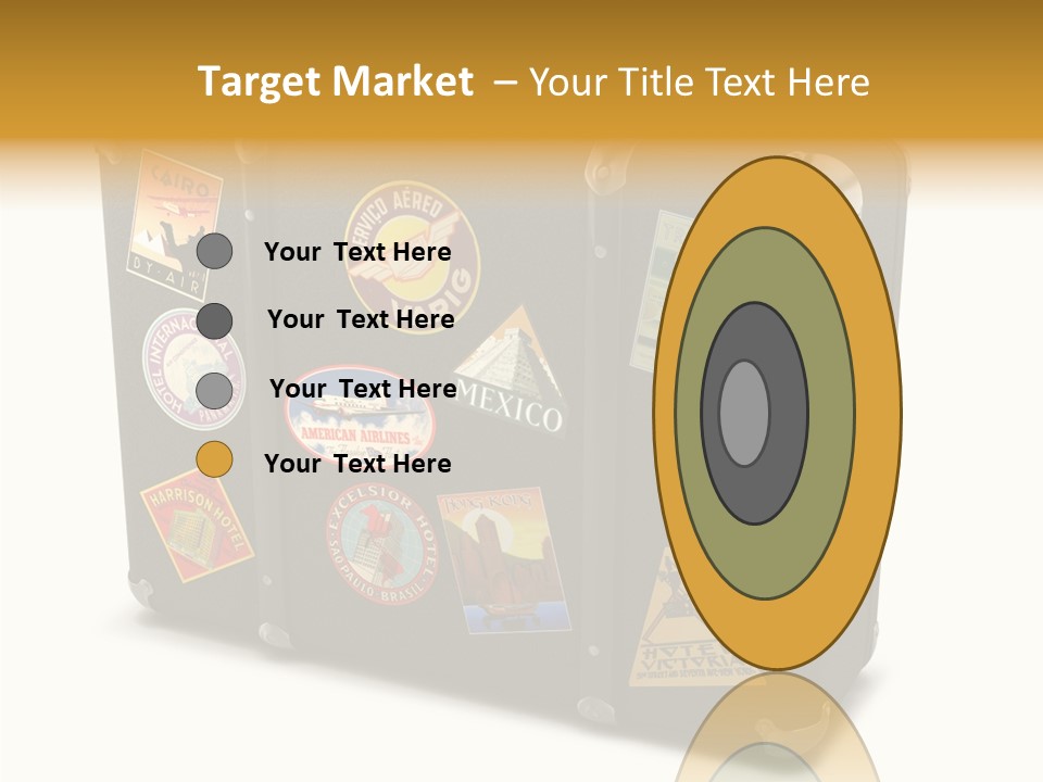 Trip Leather Sticker PowerPoint Template