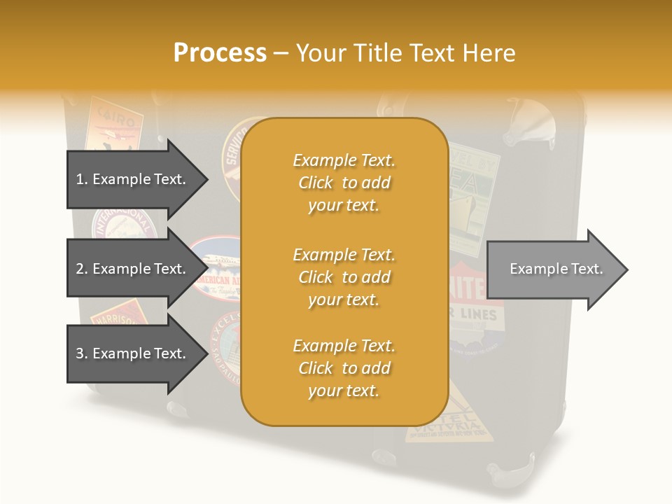 Trip Leather Sticker PowerPoint Template