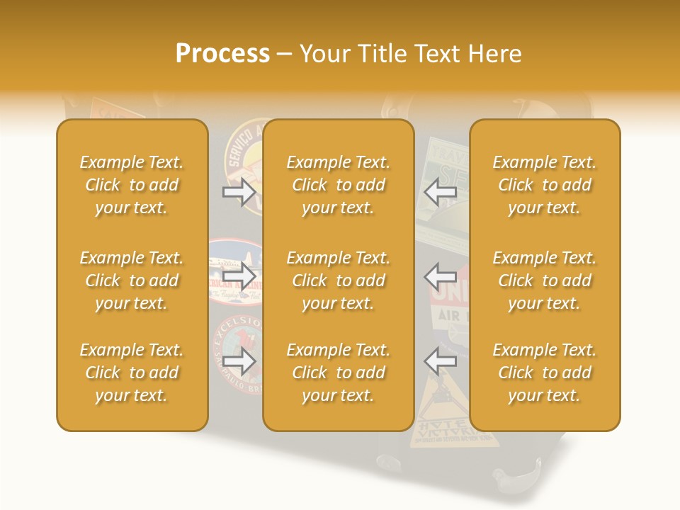 Trip Leather Sticker PowerPoint Template