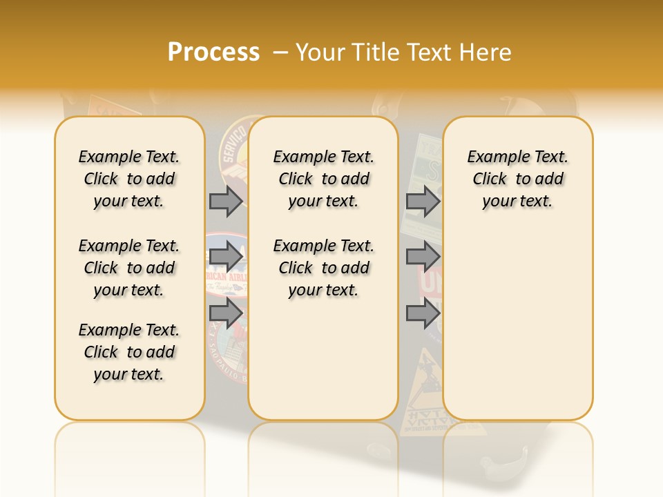 Trip Leather Sticker PowerPoint Template
