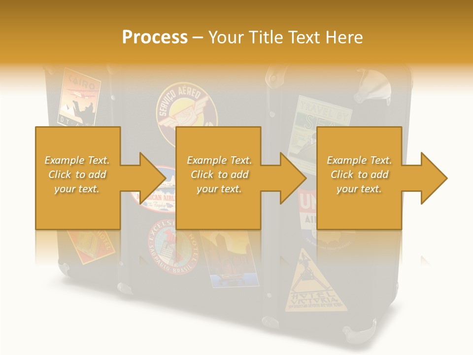 Trip Leather Sticker PowerPoint Template