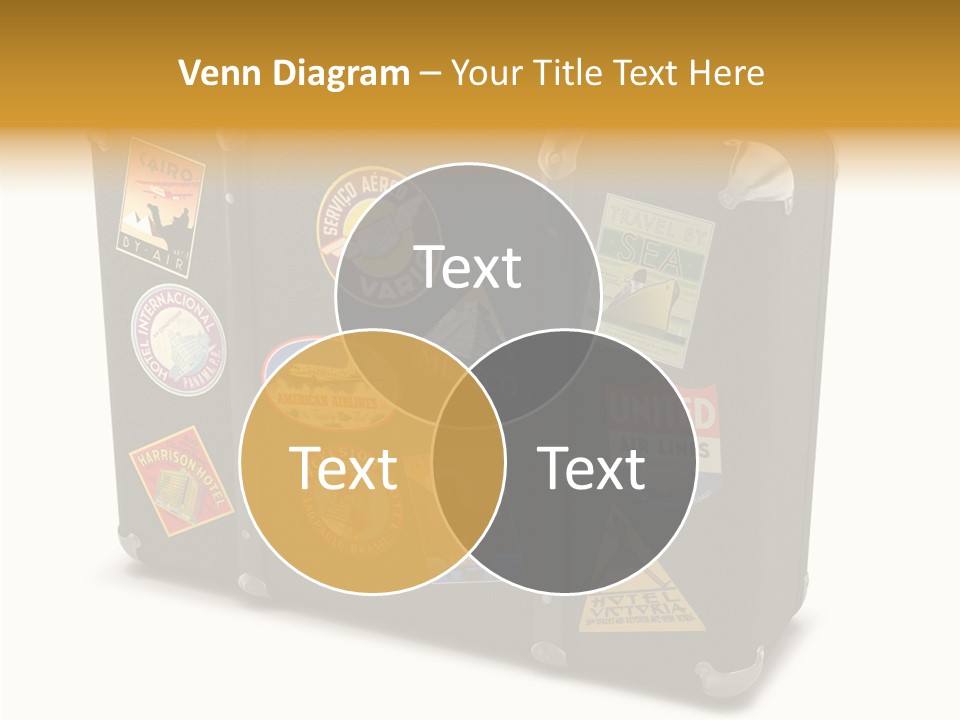 Trip Leather Sticker PowerPoint Template