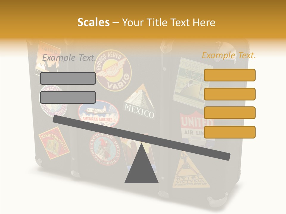 Trip Leather Sticker PowerPoint Template