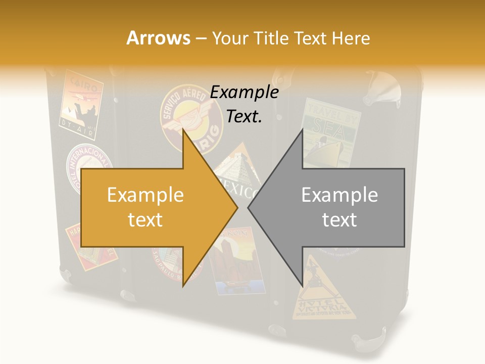 Trip Leather Sticker PowerPoint Template