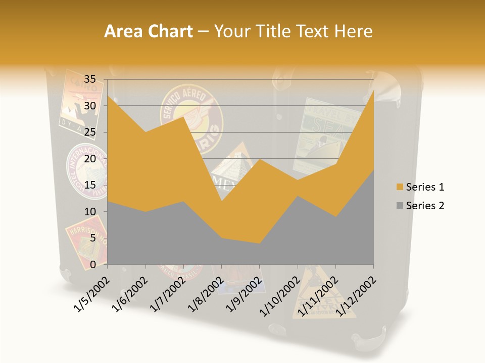 Trip Leather Sticker PowerPoint Template