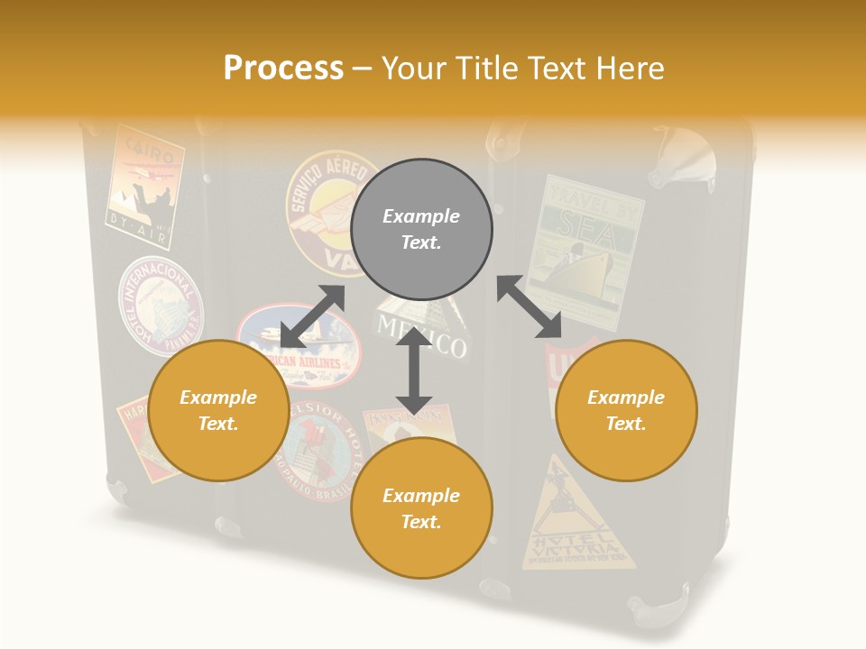 Trip Leather Sticker PowerPoint Template