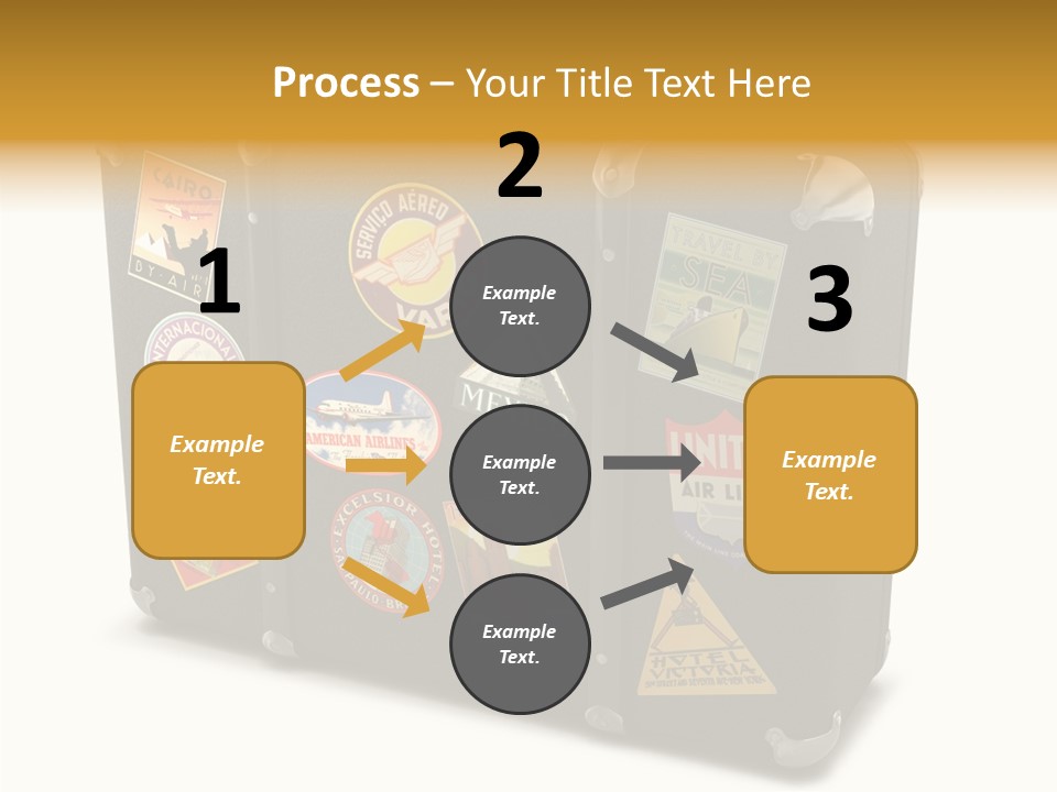 Trip Leather Sticker PowerPoint Template