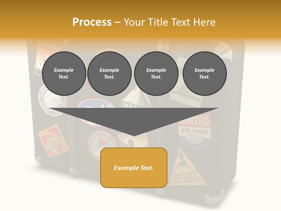 Trip Leather Sticker PowerPoint Template