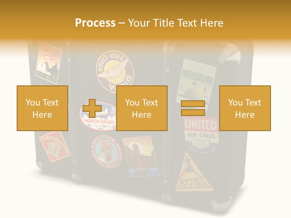 Trip Leather Sticker PowerPoint Template