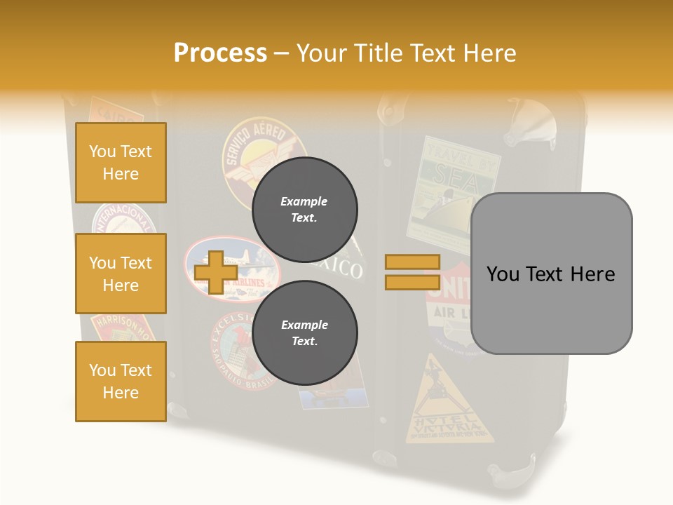 Trip Leather Sticker PowerPoint Template