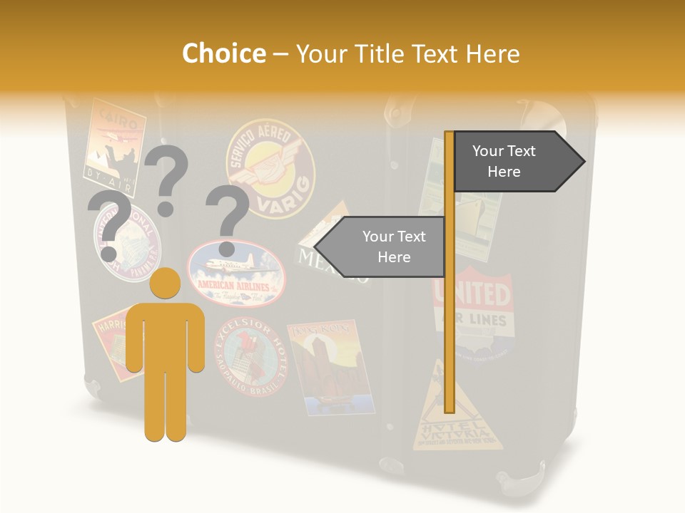 Trip Leather Sticker PowerPoint Template