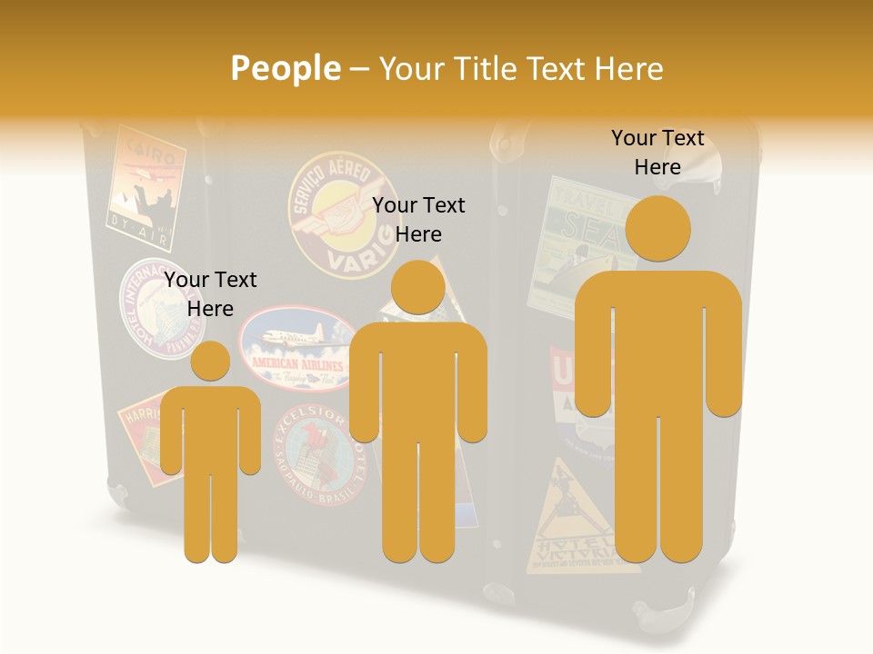 Trip Leather Sticker PowerPoint Template