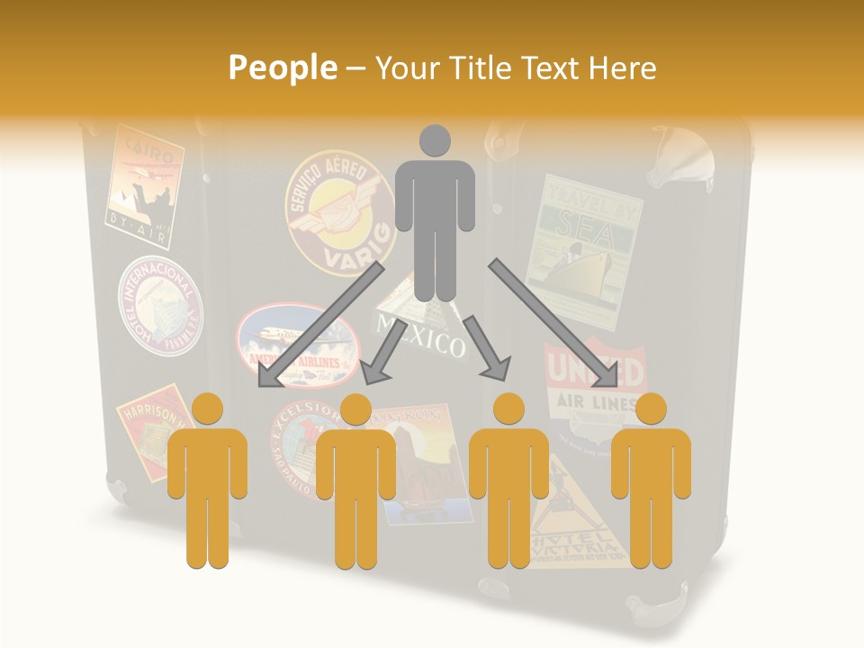 Trip Leather Sticker PowerPoint Template