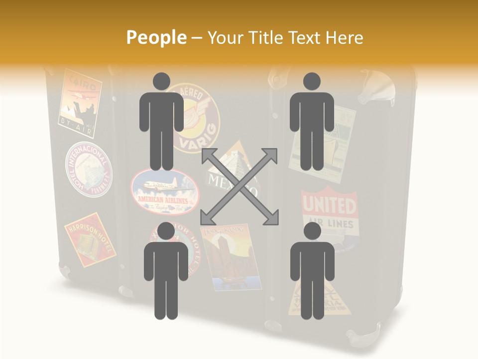 Trip Leather Sticker PowerPoint Template