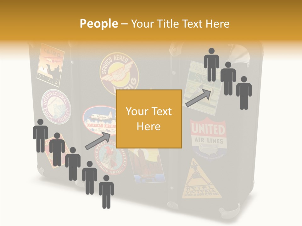 Trip Leather Sticker PowerPoint Template