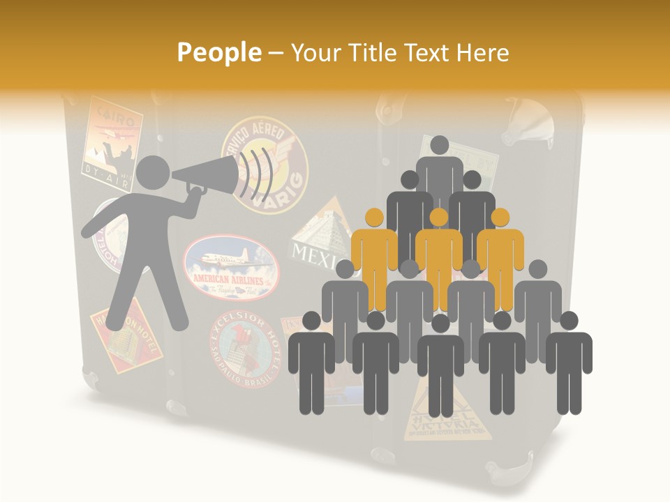 Trip Leather Sticker PowerPoint Template