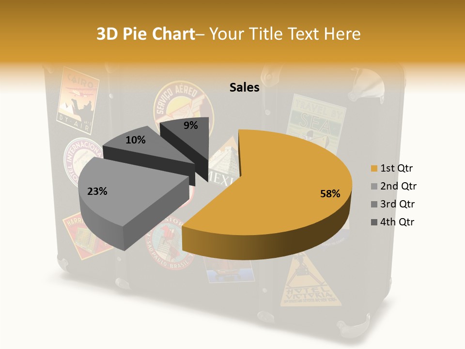 Trip Leather Sticker PowerPoint Template