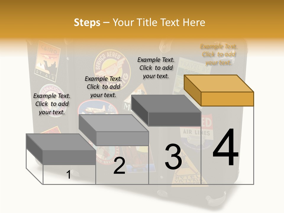 Trip Leather Sticker PowerPoint Template