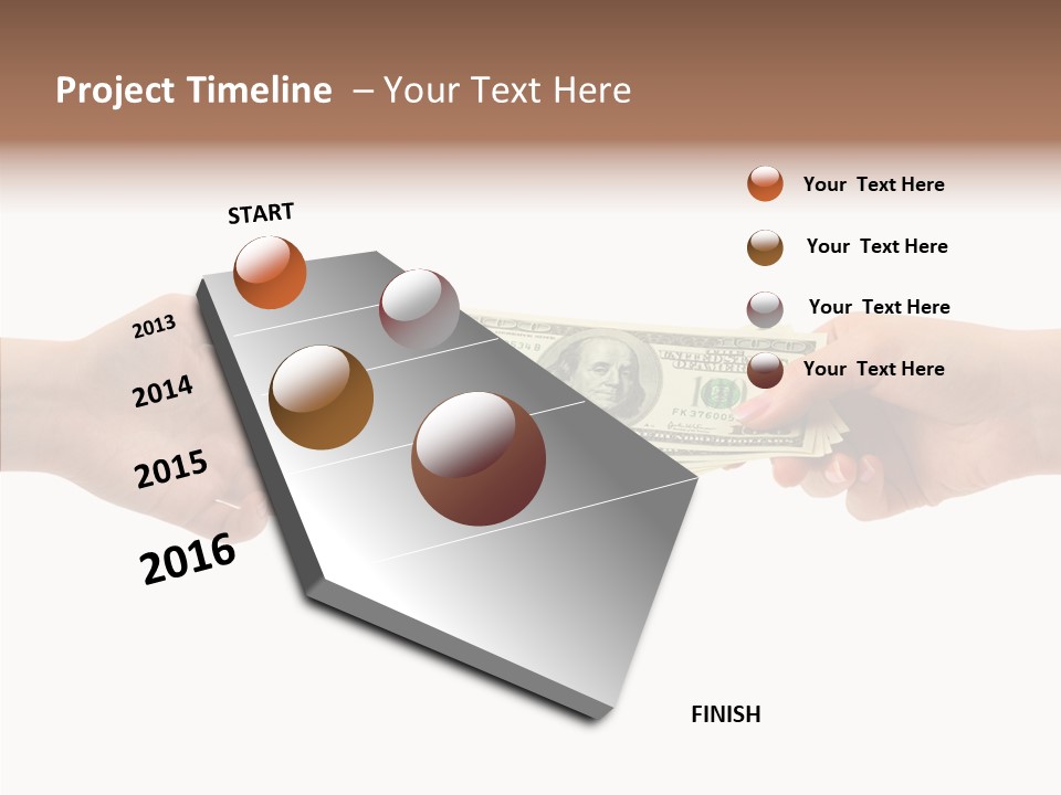 Birthday Coin Debt PowerPoint Template