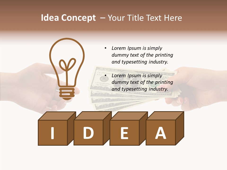 Birthday Coin Debt PowerPoint Template