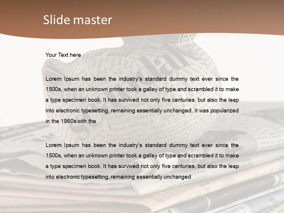 Advertisement Report Articles Background PowerPoint Template