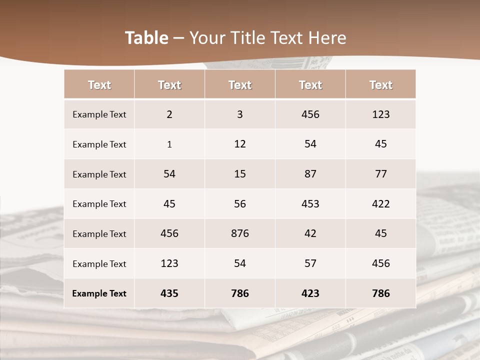 Advertisement Report Articles Background PowerPoint Template