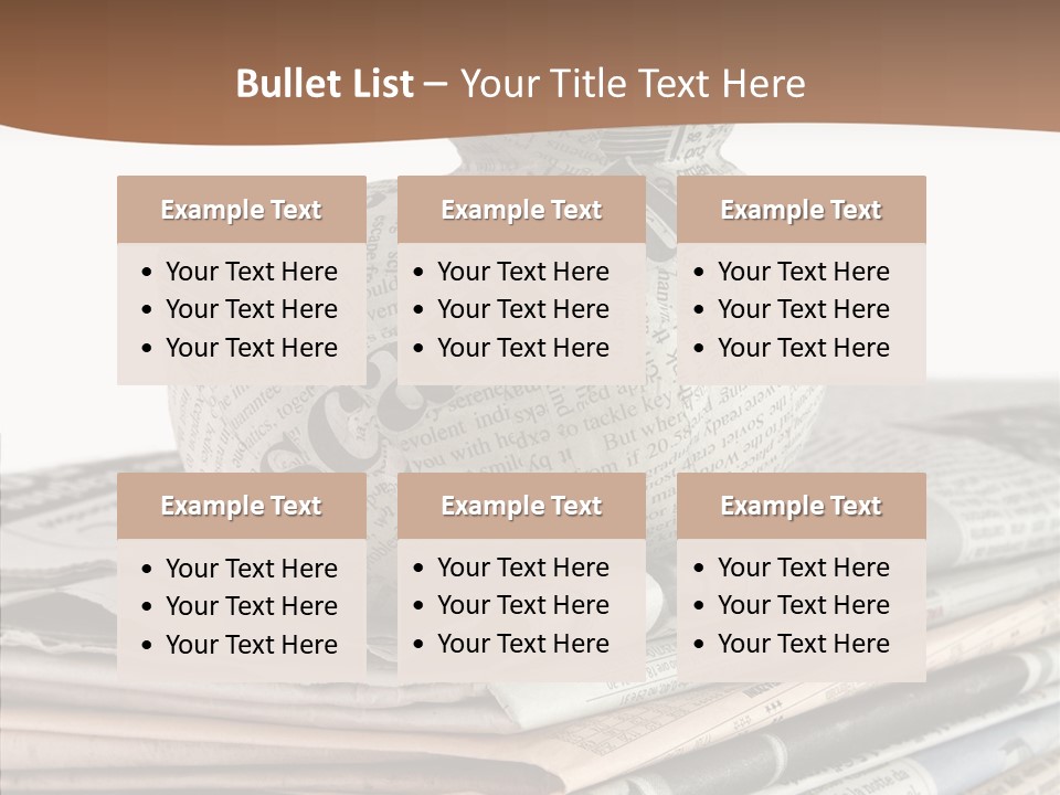 Advertisement Report Articles Background PowerPoint Template