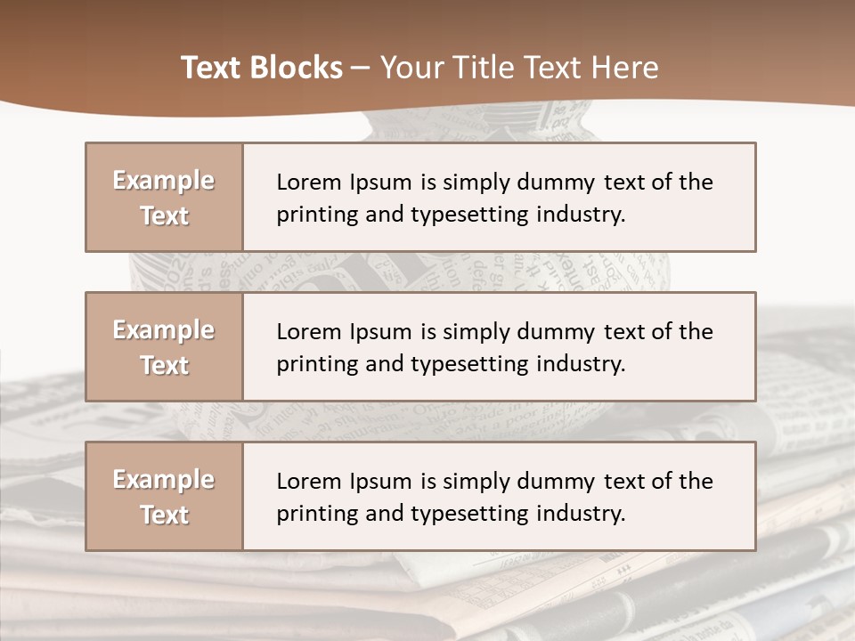 Advertisement Report Articles Background PowerPoint Template