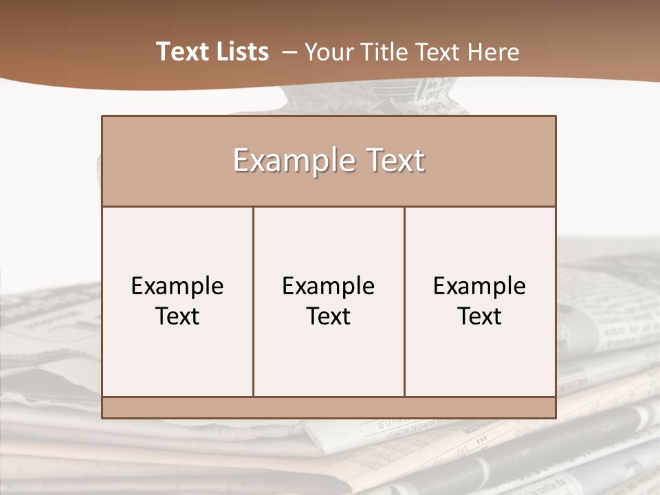 Advertisement Report Articles Background PowerPoint Template