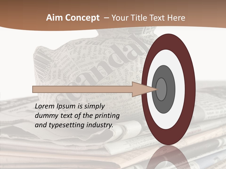 Advertisement Report Articles Background PowerPoint Template