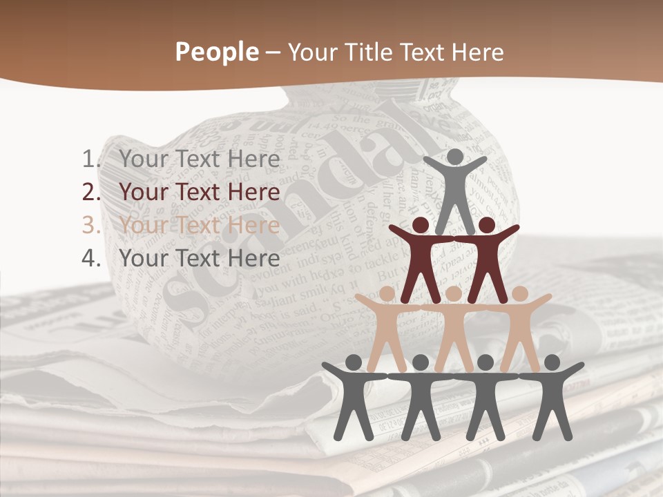 Advertisement Report Articles Background PowerPoint Template